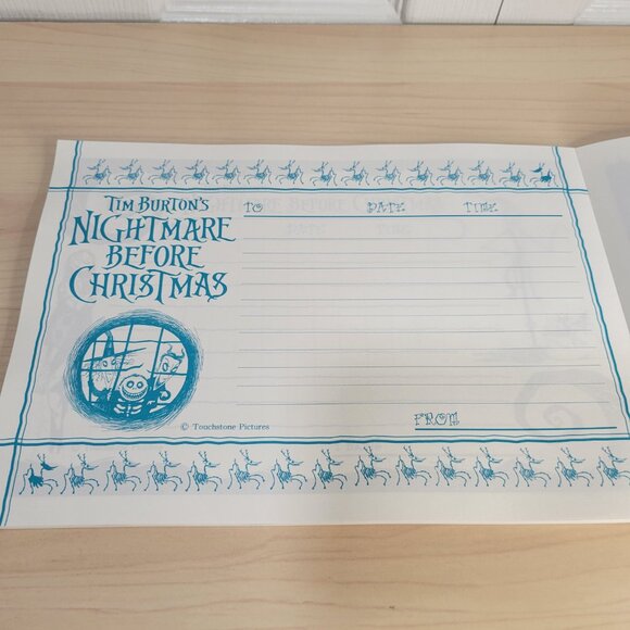 NIGHTMARE BEFORE CHRISTMAS Bundle: Zero Ghost Pup Plush & Letter Notepad Book - Picture 8 of 14